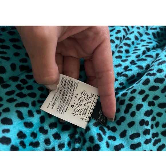 Versace Jeans blue zebra print jacket pea coat - Picture 4 of 5